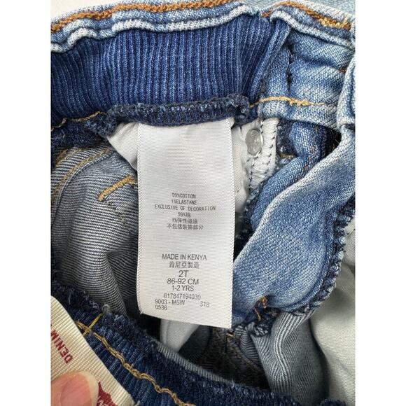 Levi's Denim Joggers Baby Toddler Blue Jeans Size 2T - Picture 3 of 9